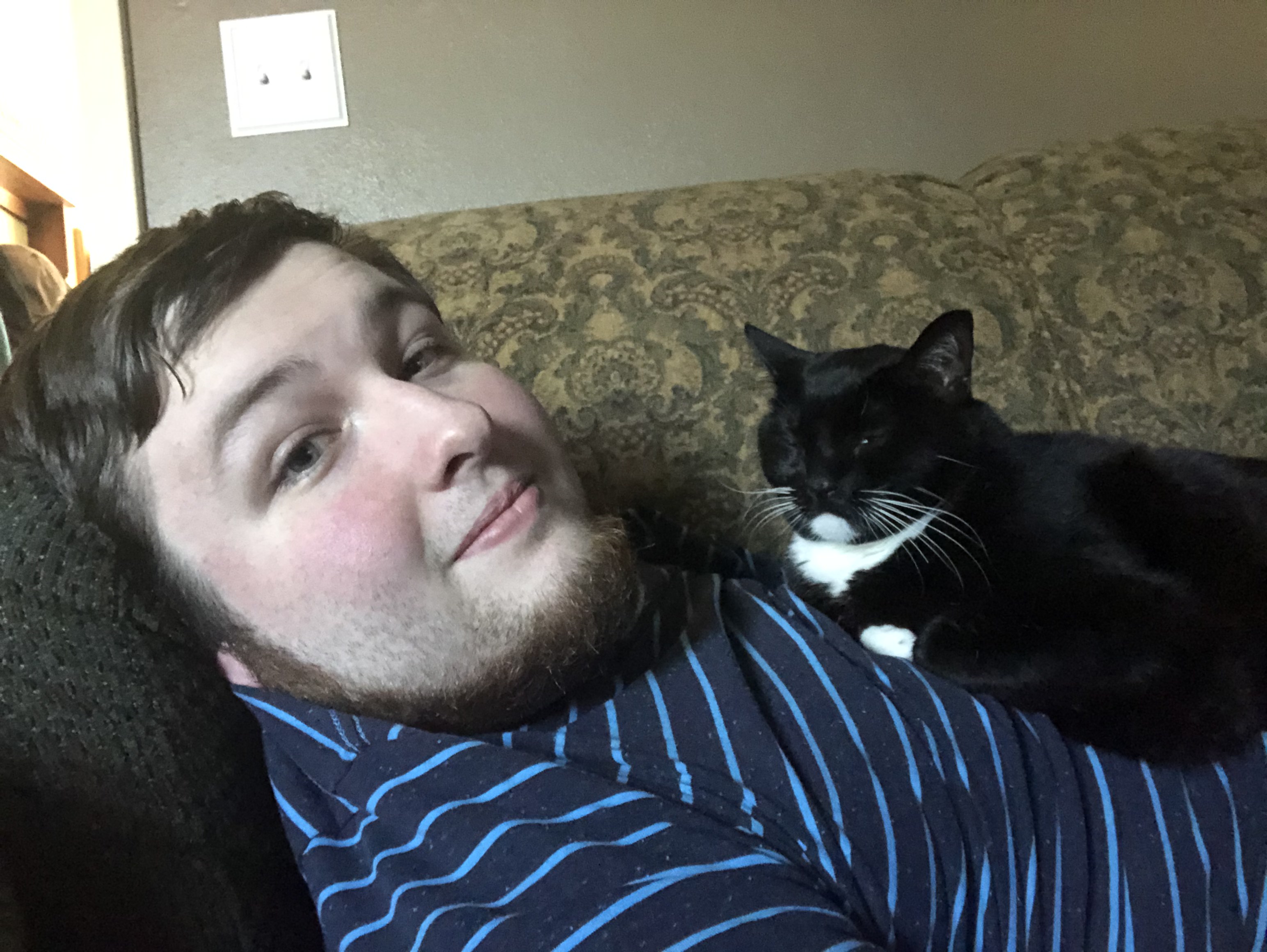 Dillon with the Cats